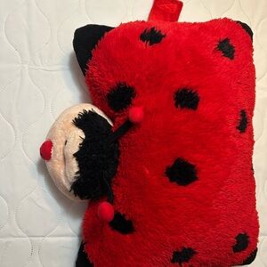 Ladybug Plush Pillow Pet - Red and Black